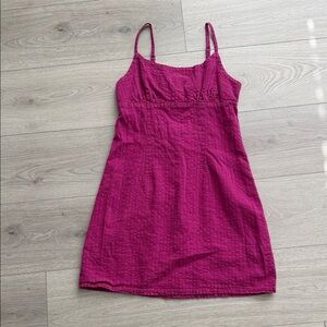 Wild Fable Fuchsia Textured Mini Dress